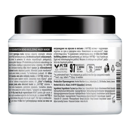 Schwarzkopf Gliss 4in1 Regeneration Bond-Building Hair Mask 400ml