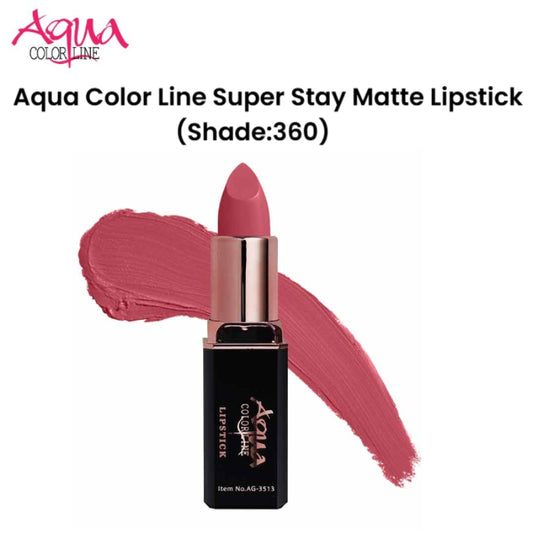 Aqua Color Line Super Stay Matte Lipstick (Shade:360)