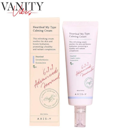 AXIS-Y Heartleaf My Type Calming Cream 60 ml Soothes & Calms Sensitive Skin (K Beauty)