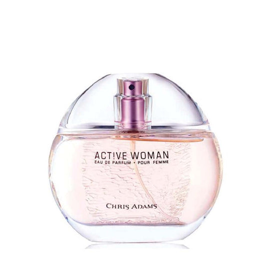Chris Adams Active Woman Eau de Parfum 80ml - Long Lasting Floral Fruity Fragrance for Women, Elegant & Fresh Scent