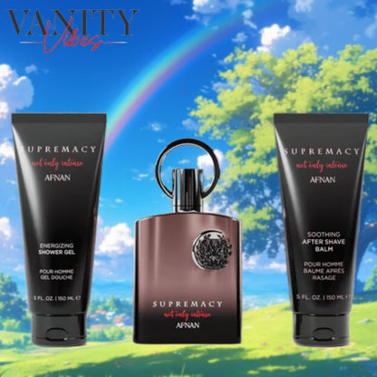 Afnan supremacy Not Only Intense Gift Set, Extrait de Parfum100ml / After Shave 150ml / Shower Gel 150ml