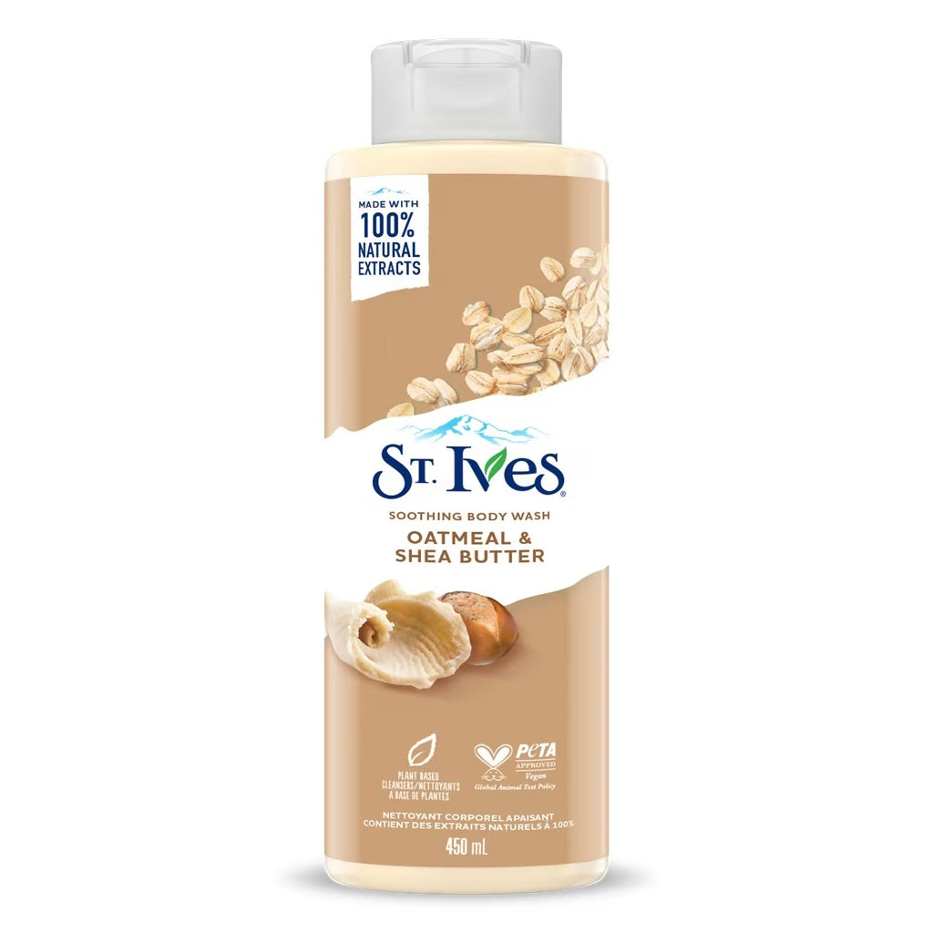 St Ives Soothing Body Wash Oatmeal & Shea Butter 450ml Moisturizing & Gentle Care