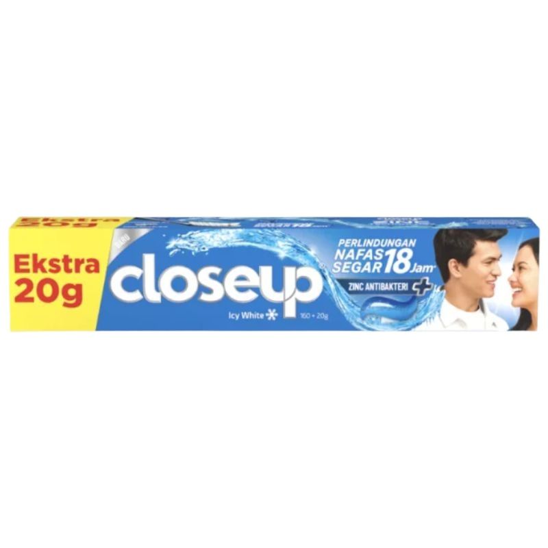 Closeup Icy White Toothpaste 160 × 20g Brightening & Fresh Breath Formula