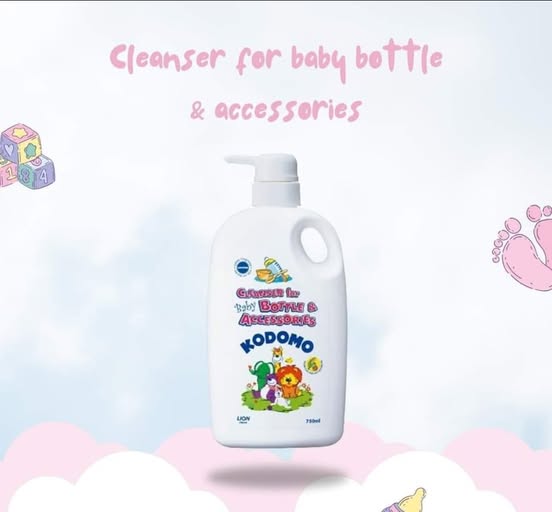 Kodomo Lion Bottle & Accessories Cleanser for Baby 750ml