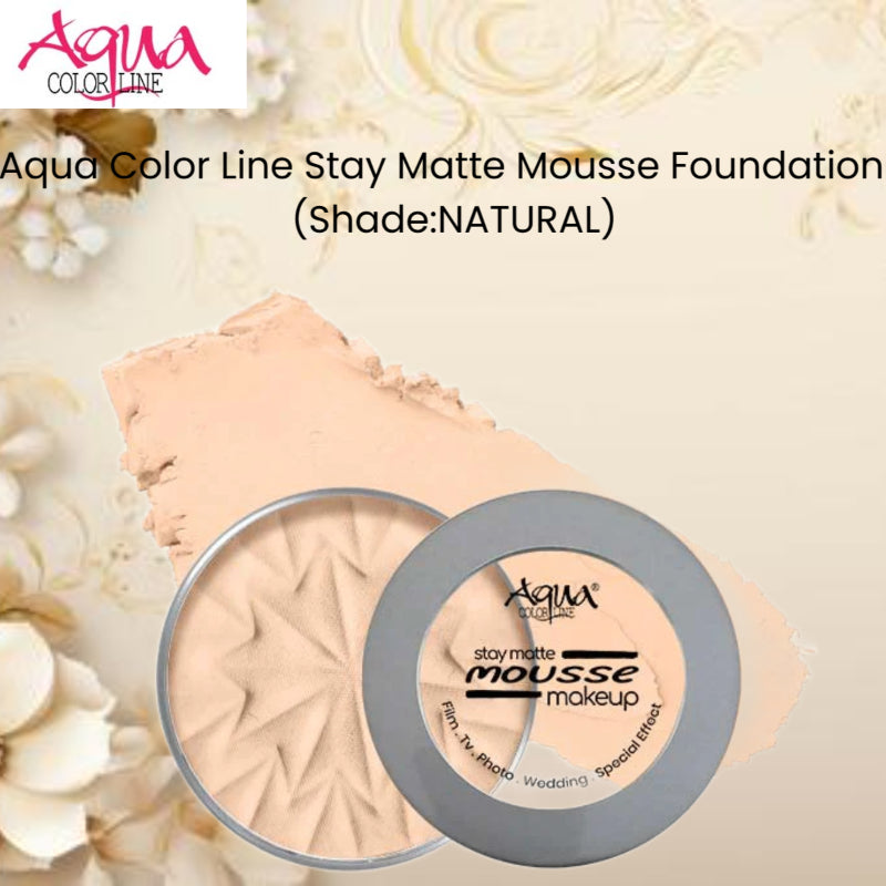 Aqua Color Line Stay Matte Mousse Foundation (Shade:Natural)