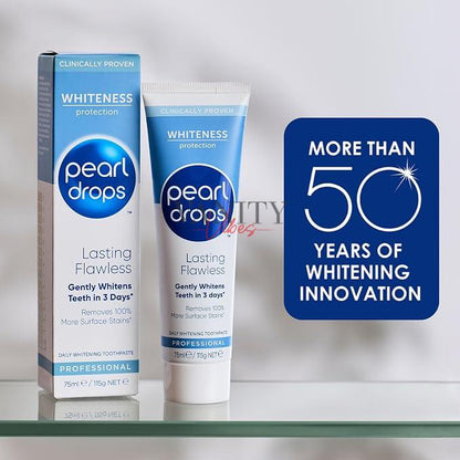 Pearl Drops - Lasting Flawless Professional Daily Toothpaste - Whiter Teeth In 3 Days - 75 ml