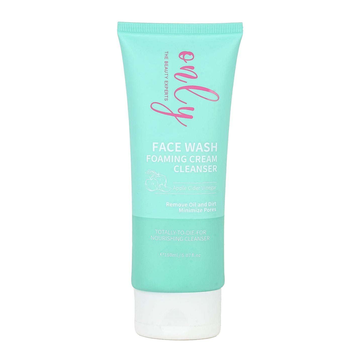 Only The Beauty Experts Face Wash Foaming Cream Cleanser with Apple Cider Vinegar 150ml Deep Cleansing & Clarifying