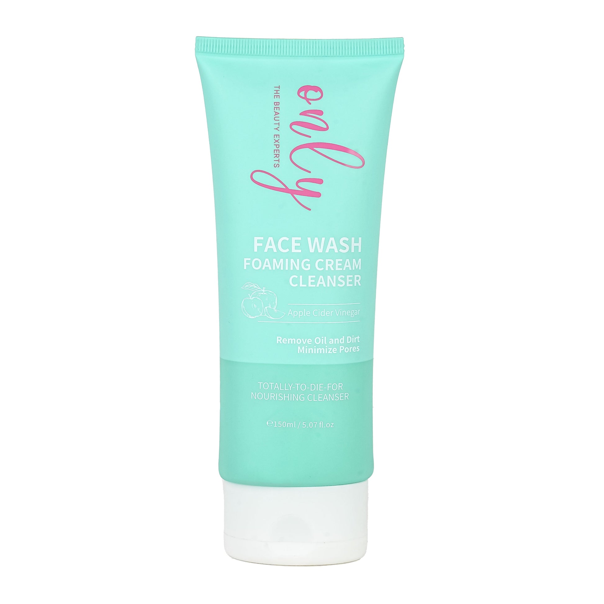 Only The Beauty Experts Face Wash Foaming Cream Cleanser with Apple Cider Vinegar 150ml Deep Cleansing & Clarifying