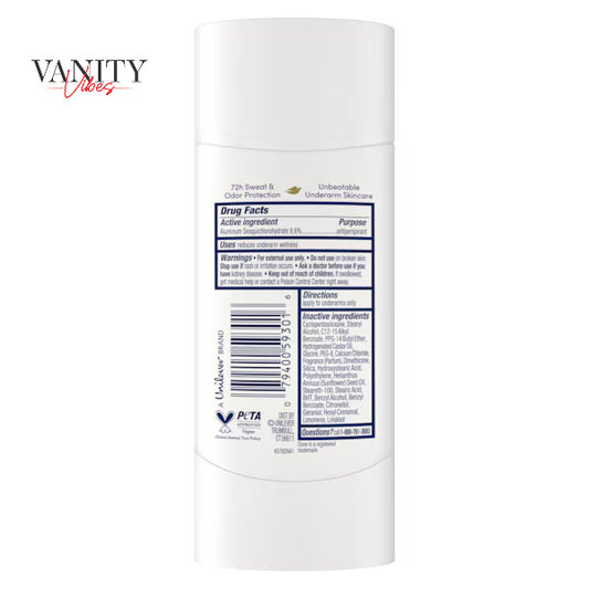 Dove Advanced Care Clear Finish Antiperspirant Stick Deodorants 2.6Oz-(74g)