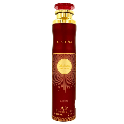 Lattafa Sakeena Air Freshener 300ml – Long Lasting Luxury Sweet Floral Fruity Fragrance Room Spray for Home & Office