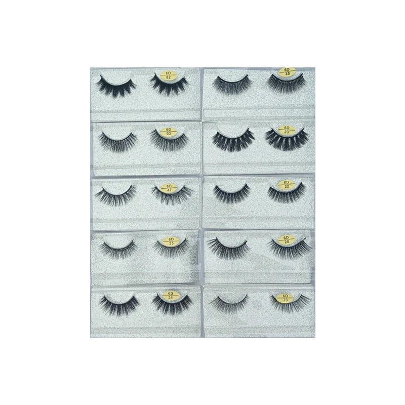 Glamorous Face 6D Mink Hair Eyelashes 10 Pieces (GF 8064)