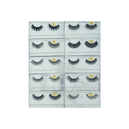 Glamorous Face 6D Mink Hair Eyelashes 10 Pieces (GF 8064)