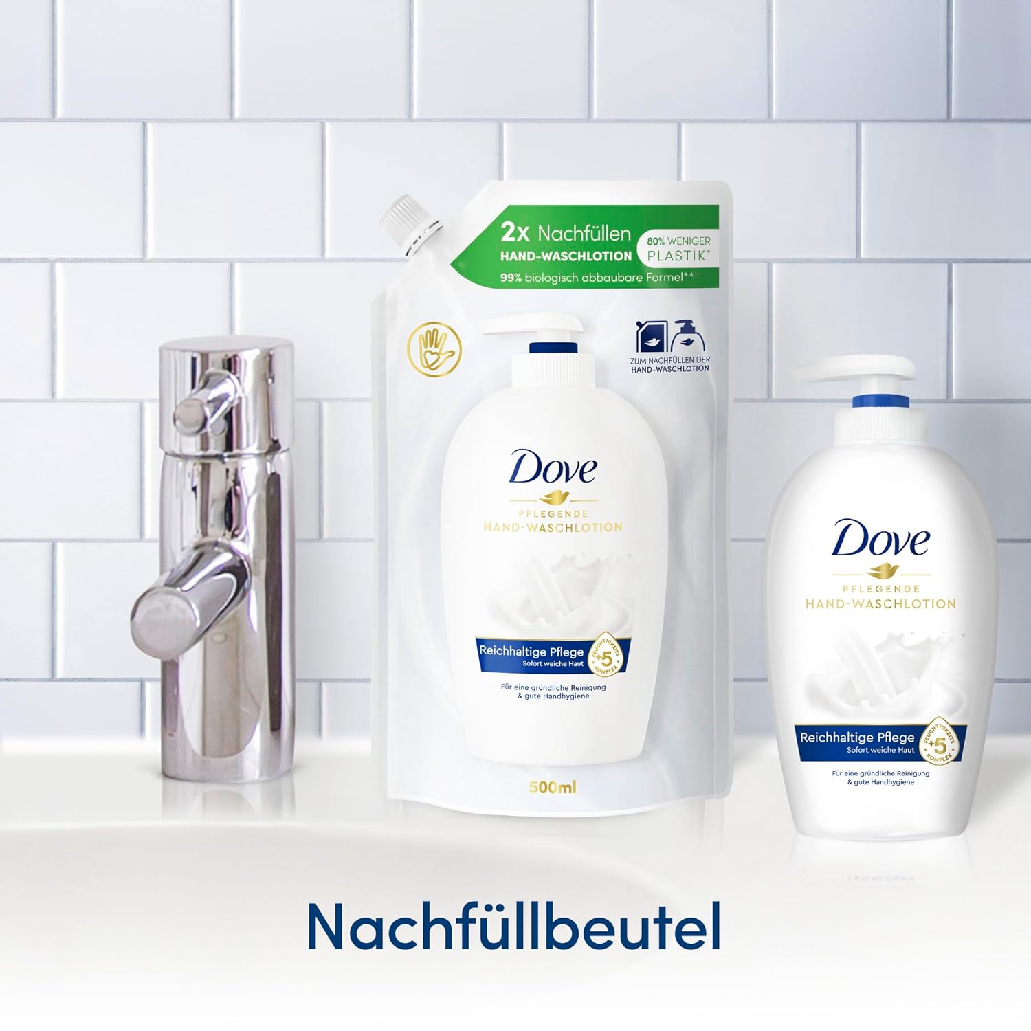 Dove Pflegende Hand Waschlotion 500ml - Gentle Moisturizing Hand Wash for Soft & Healthy Skin Care