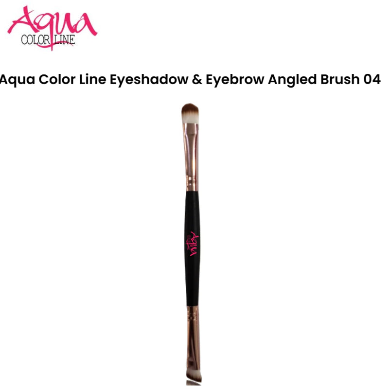 Aqua Color Line Eyeshadow & Eyebrow Angled Brush 04