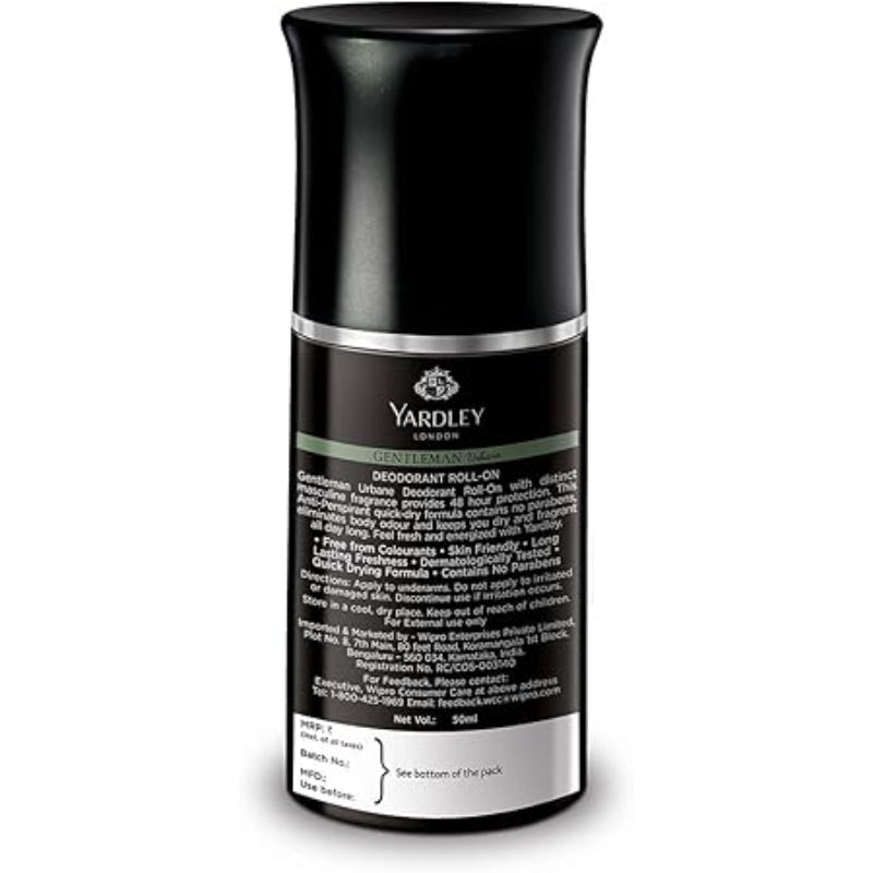 Yardley Gentleman Urbane Deodorant Roll On 50ml