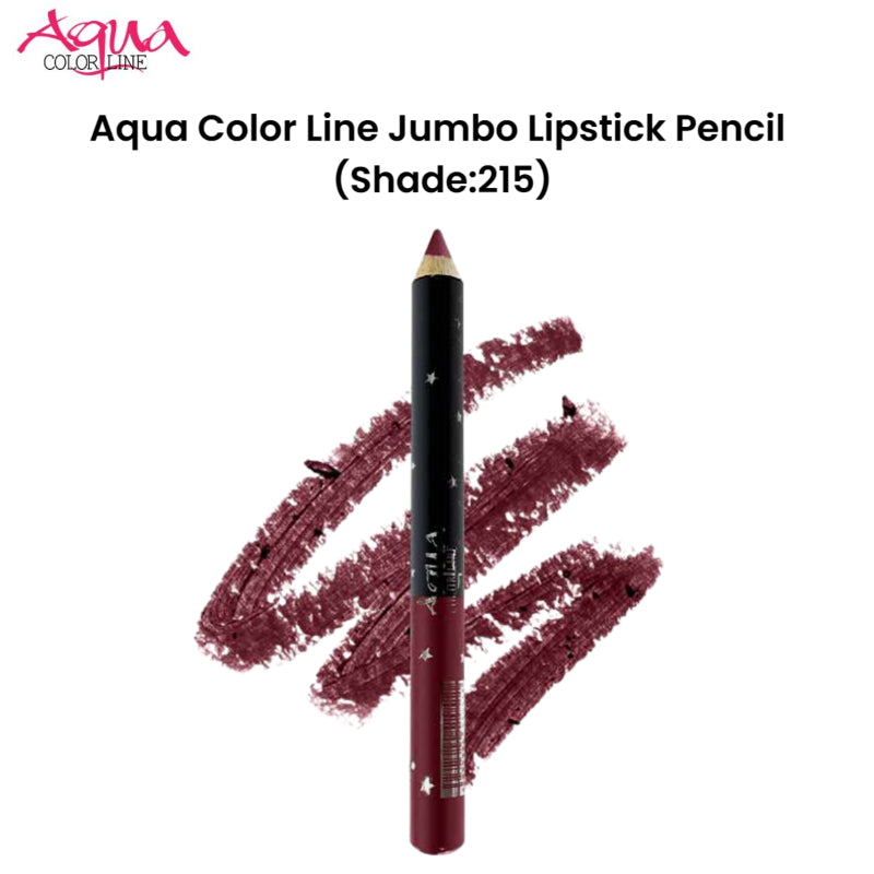 Aqua Color Line Jumbo Lipstick Pencil (Shade:215)