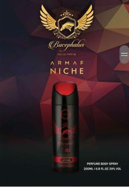 Armaf Niche Bucephalus XI Perfume Body Spray 200ML