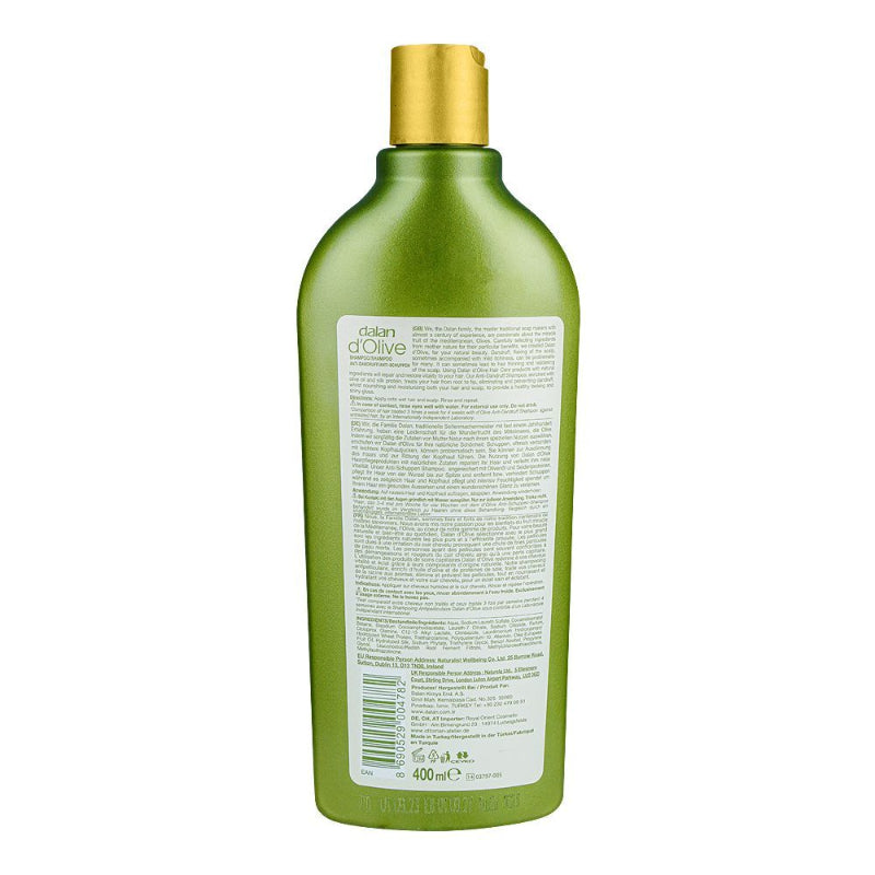 Dalan D`Olive Nourishing Shampoo With Pure Olive Oil Anti-Dandruff 400ml