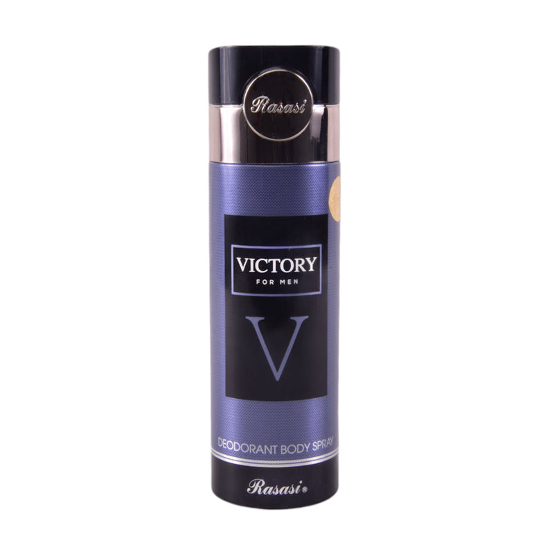Rasasi Victory for Men Deodorant Body Spray 200ml - Long Lasting Fresh Masculine Fragrance for Daily Confidence