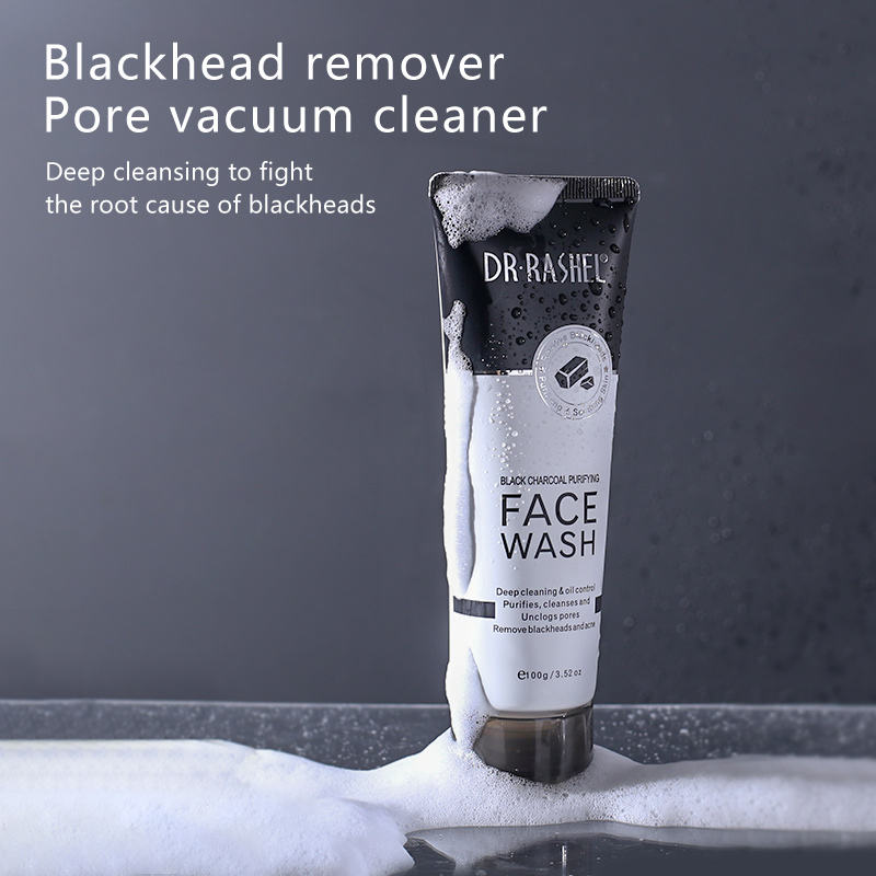 Dr Rachel Dr. Rashel Black Charcoal Purifying Face Wash 100 g Deep Cleansing & Oil Control