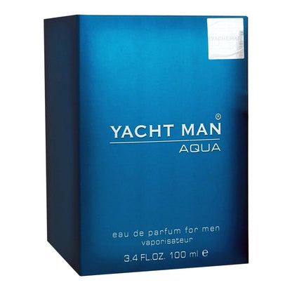 Yachtman Yacht Man Aqua Eau de Parfum for Men 100ml - Long Lasting Fresh Aquatic Masculine Luxury Fragrance Spray