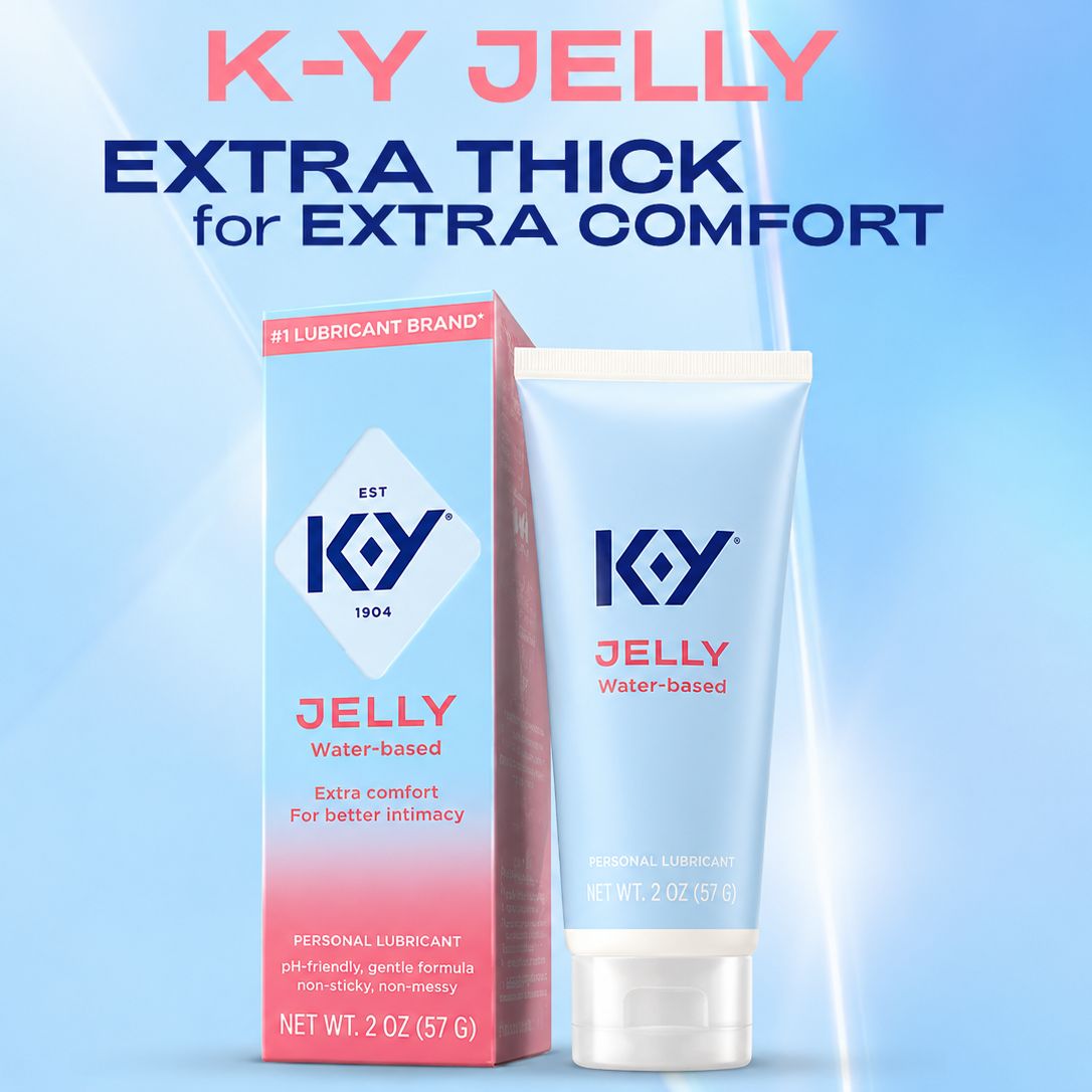 INNO Original K-Y Jelly Water Based Personal Lubricant 57g | KY Jelly Lubricant Gel | Non-Sticky pH Friendly | Compatible wit