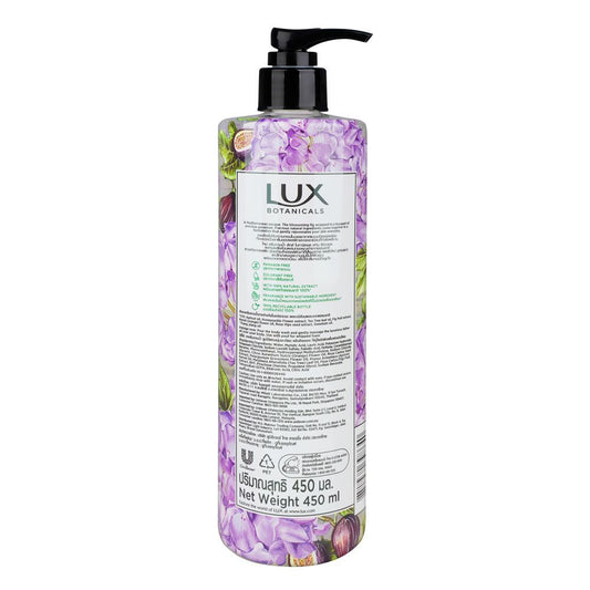 Lux Botanicals Skin Renewal Fig Extract & Geranium Oil Body Wash 450ml - Deep Nourishing Shower Gel for Soft, Smooth & Radian