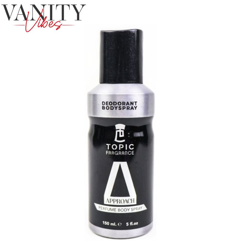 Topic Fragrance Approach Perfume Body Spray 150ml Long-Lasting Fresh & Elegant Scent