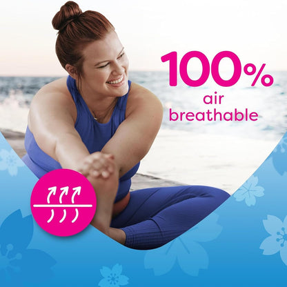 Carefree Cotton Feel Normal Pantyliners 20pcs – Unscented Daily Liners with Air Breathable Comfort for Everyday Freshness, Co