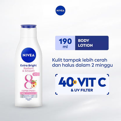 Nivea Extra Bright Radiant & Smooth 8 Superfoods Body Lotion 190ml