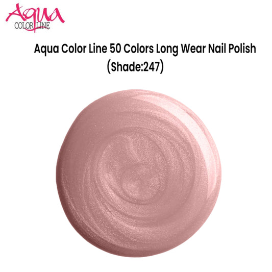 Aqua Color Line 50 Colors Long Wear Nail Polish (Shade:247)