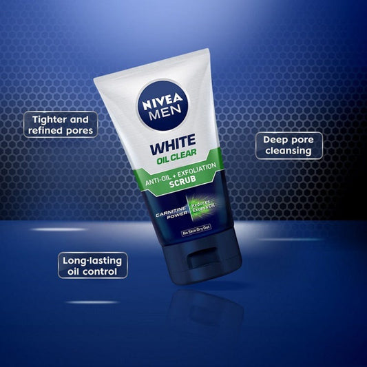 Nivea Men Bright Oil Clear Pore Minimizing Scrub 100ml