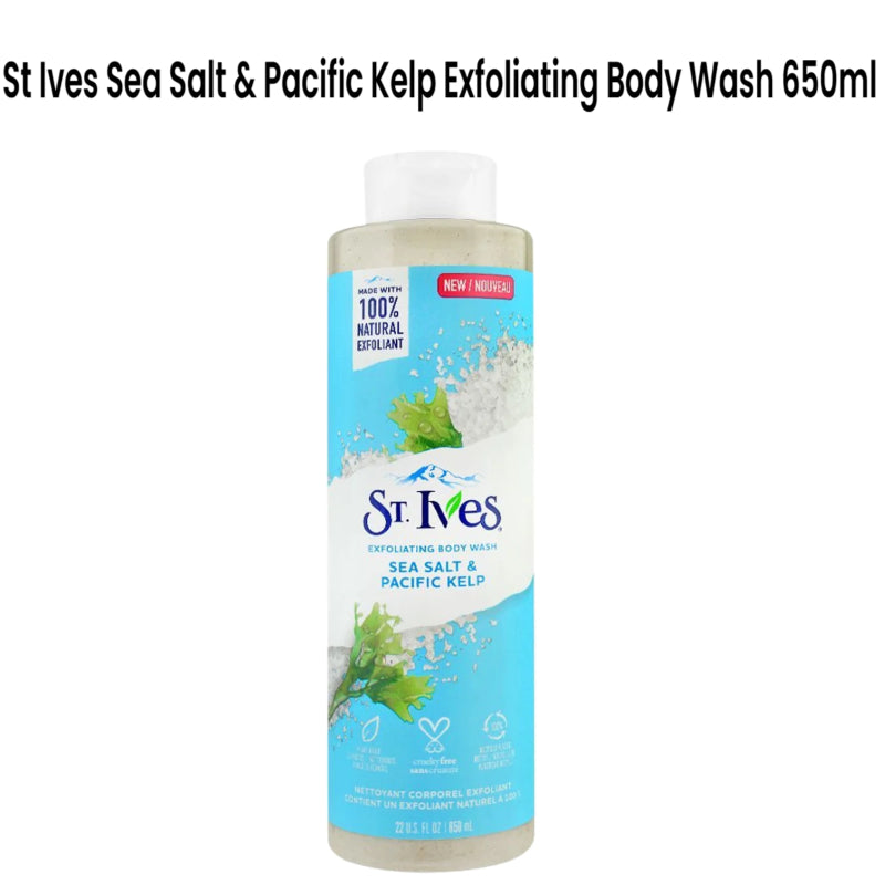 St Ives Sea Salt & Pacific Kelp Exfoliating Body Wash 650ml
