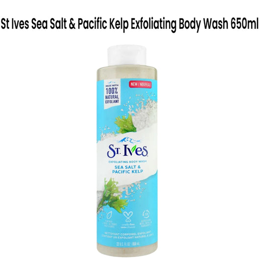 St Ives Sea Salt & Pacific Kelp Exfoliating Body Wash 650ml