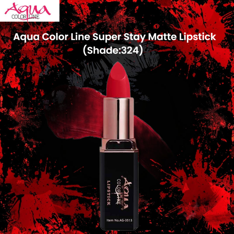 Aqua Color Line Super Stay Matte Lipstick (Shade:324)