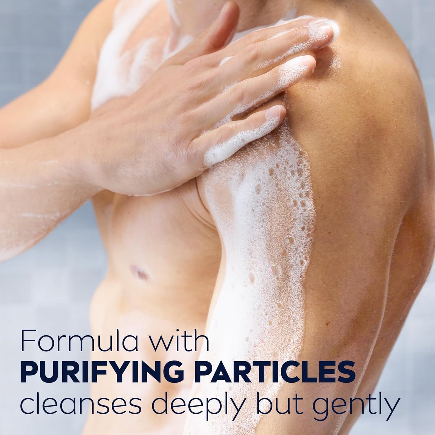 Nivea Men Pure Impact 3 in 1 Body, Face & Hair Shower Gel 250ml - All-in-One Deep Cleansing Wash for Men