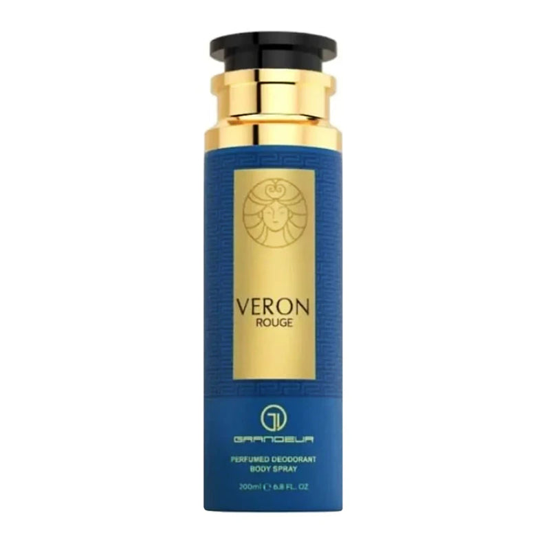 Veron Rouge Grandeur Perfume Spray 200ml - Long Lasting Luxury Fragrance Body Mist for Men & Women, Bold & Elegant Scent