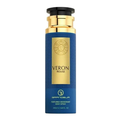 Veron Rouge Grandeur Perfume Spray 200ml - Long Lasting Luxury Fragrance Body Mist for Men & Women, Bold & Elegant Scent