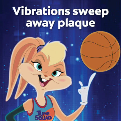 Colgate Kids Space Jam Battery Toothbrush – Includes 1 AA Battery, Fun & Effective Cleaning for Kids