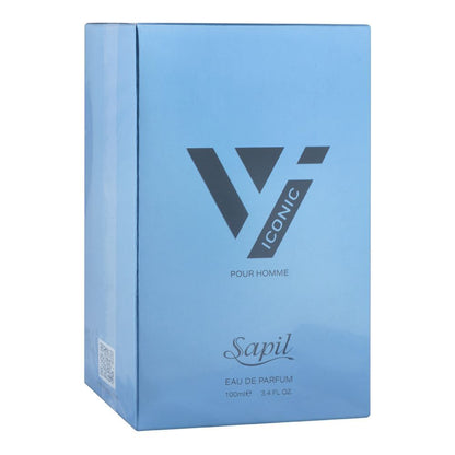 Sapil Iconic Eau de Toilette for Men 100ml - Long Lasting Masculine Fragrance Perfume with Fresh Woody Aromatic Notes, All Da