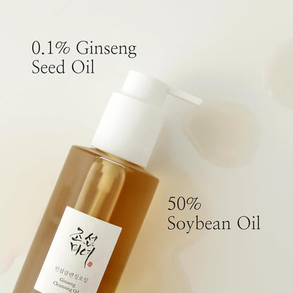 Beauty of Joseon Ginseng Cleansing Oil 210 ml Deep Makeup Removal & Nourishing Cleanse (K Beauty)