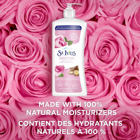St. Ives Smoothing Body Lotion Rose & Argan Oil 621ml