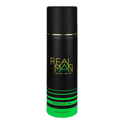 Real Man Fresh Spirit Deodorant Body Spray 150ml Long‑Lasting Fresh Masculine Fragrance