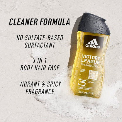 Adidas Victory League 3-in-1 Body, Hair & Face Wash Shower Gel 250ml