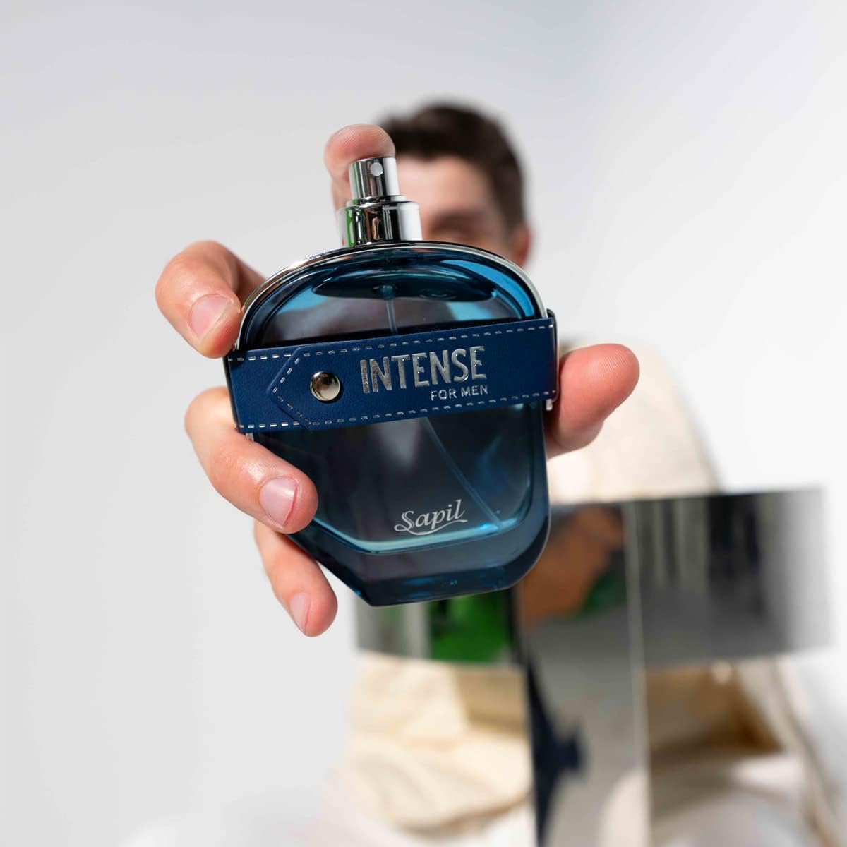 Sapil Intense EDT Perfume for Men 100ml - Long Lasting Masculine Fragrance with Fresh Woody Aromatic Notes for Daily Wear & S