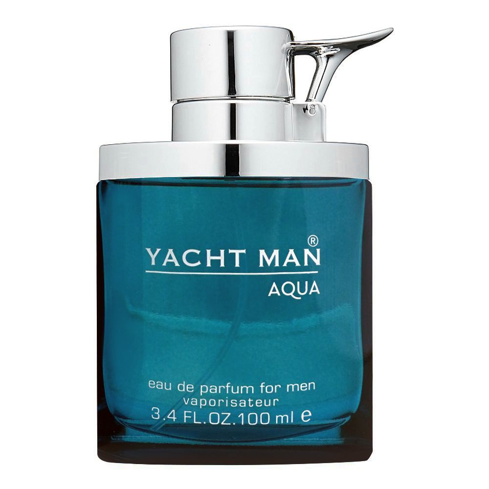 Yachtman Yacht Man Aqua Eau de Parfum for Men 100ml - Long Lasting Fresh Aquatic Masculine Luxury Fragrance Spray
