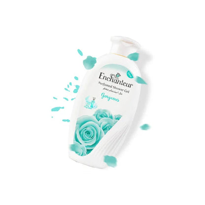 Enchanteur Gorgeous Perfumed Shower Gel 250ml - Deep Cleansing Moisturizing Body Wash with Long Lasting Floral Fragrance for 