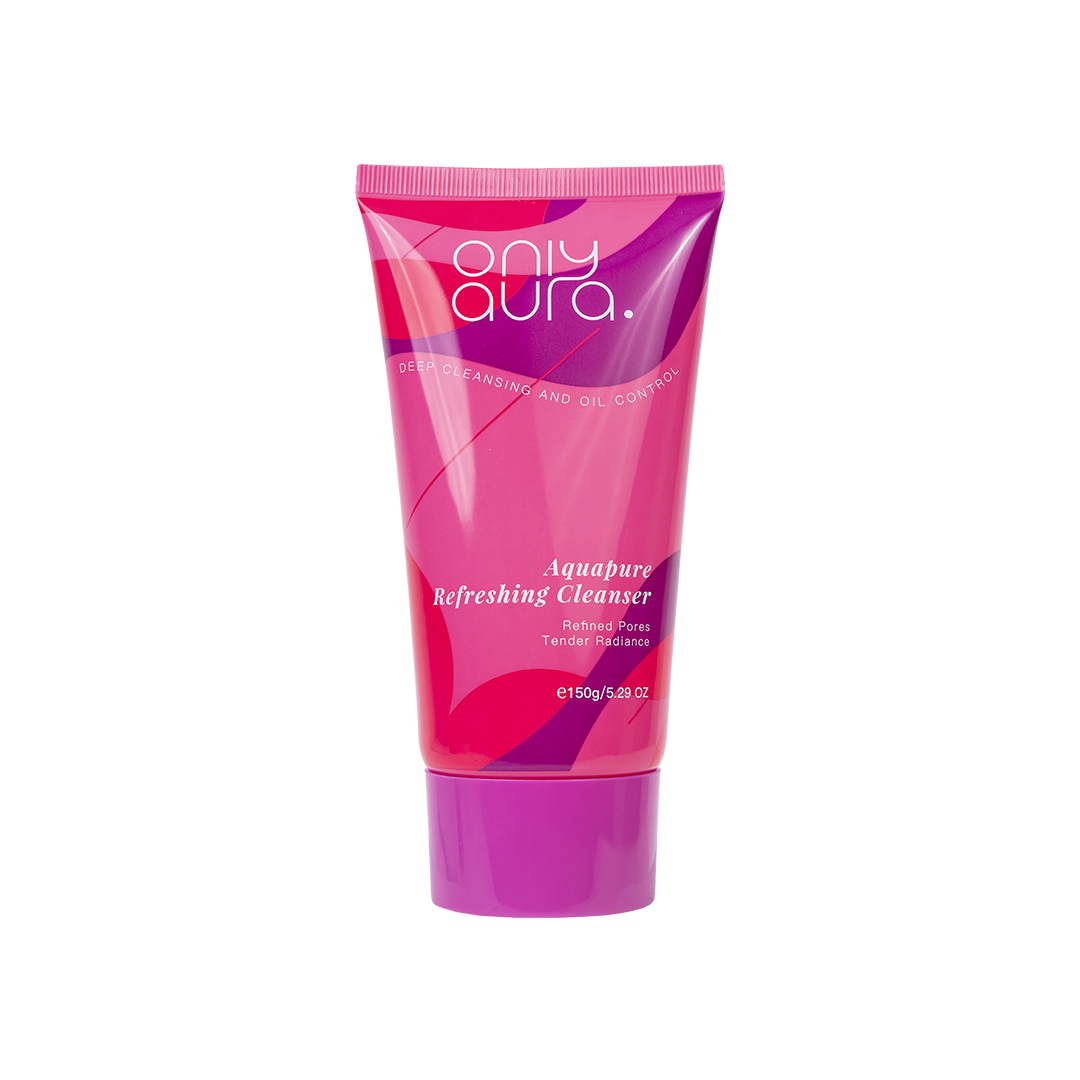 Only Aura Aquapure Refreshing Face Wash 150g - Deep Cleansing Skincare Face Wash for Oil Control, Dirt Removal, Hydration Boo