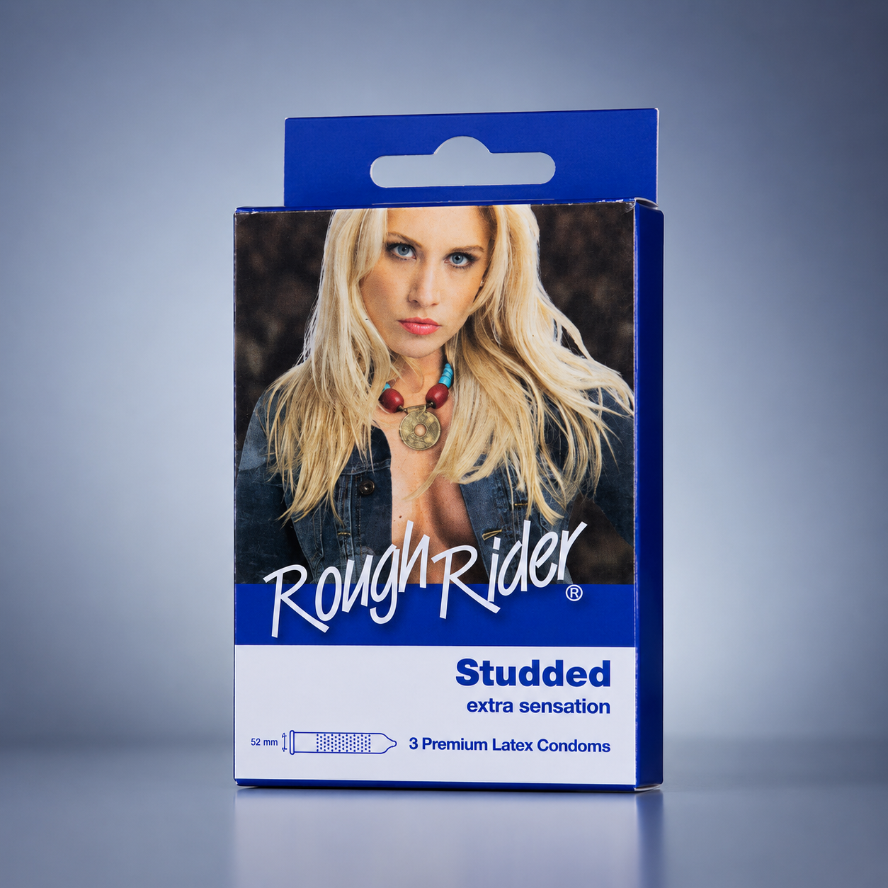 INNO Contempo Rough Rider Studded Condoms Pack of 3 - Extra Sensation 52mm Premium Latex Condoms
