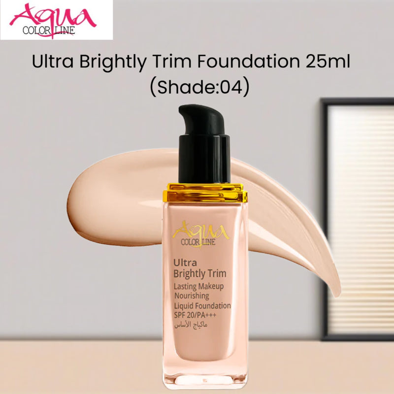 Aqua Color Line Ultra Brightly Trim Foundation 25ml (Shade:04)